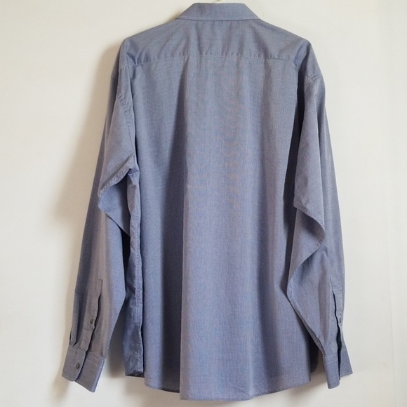 Jos A Bank Reserve Check Dress Shirt Silk Blend - Picture 5 of 6